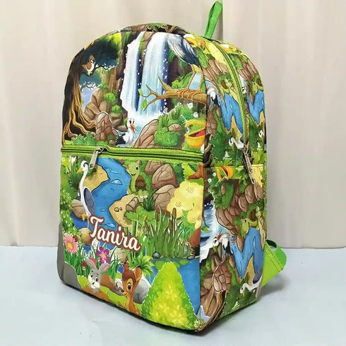 Personalised Animal Printed Kids Bag Pack