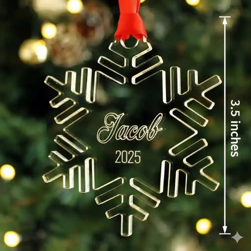 Personalised Snowflake Christmas Ornaments