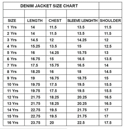 Personalised Denim Jacket for Kids