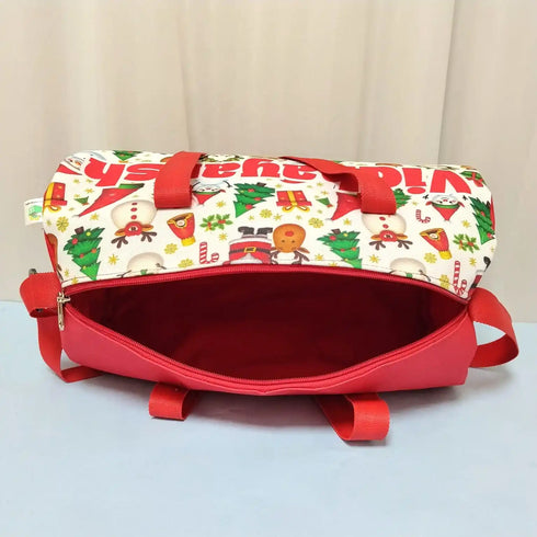 Personalised Christmas Printed Kids Sling Swimming Duffle Bag