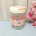 Personalised Hoho Printed Glass Tumbler with Lid and Straw - 450ml