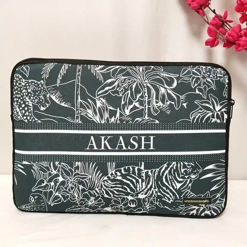 Personalised Animal Printed Laptop Sleeve/Cover Combo Gift Set