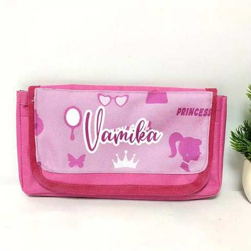 Personalized Cartoon Printed Stationery Pouch for Kids