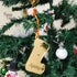 Personalized Gold Acrylic Christmas Ornament Set of 4