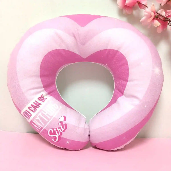 Personalized Pink Printed Neck Pillow for Kids