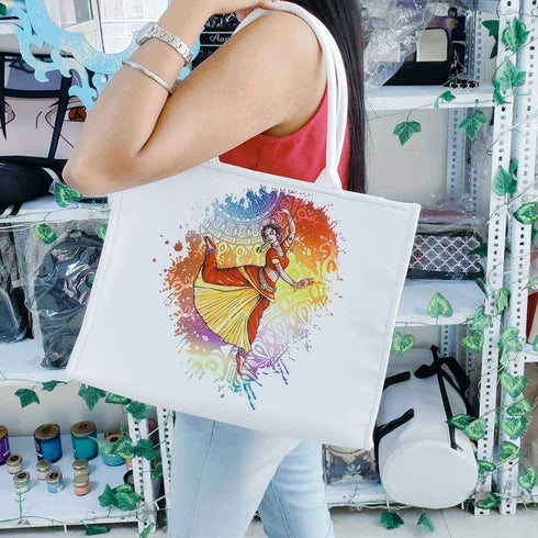 Personalised Multicolor Printed Box Bag