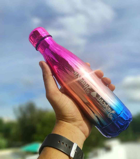 Personalised Rainbow Bottle
