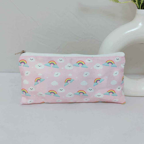 Rainbows Printed Kids Drawstring Bag & Pouch Combo