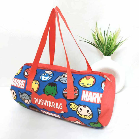 Personalised Cartoons Printed Kids Duffle Bag