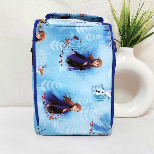 Personalised Snowmen Printed Kids Lunch Bag