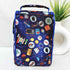 Personalised Blue Printed Kids Lunch Bag