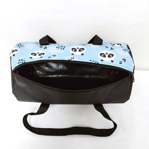 Personalised Panda Printed Kids Sling Duffle Bag