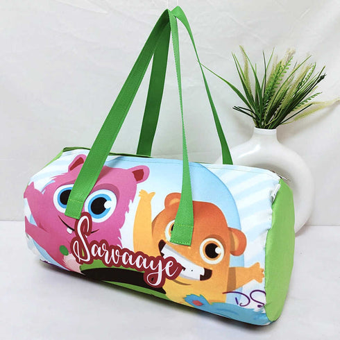 Personalised Animal Printed Kids Swimming Duffle Bag