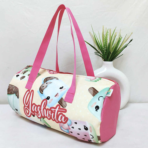 Personalised Ice Cream Printed Kids Swimming Duffle Bag