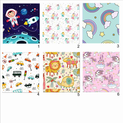 Personalised Space Printed Kids Triangle Duffle Bag