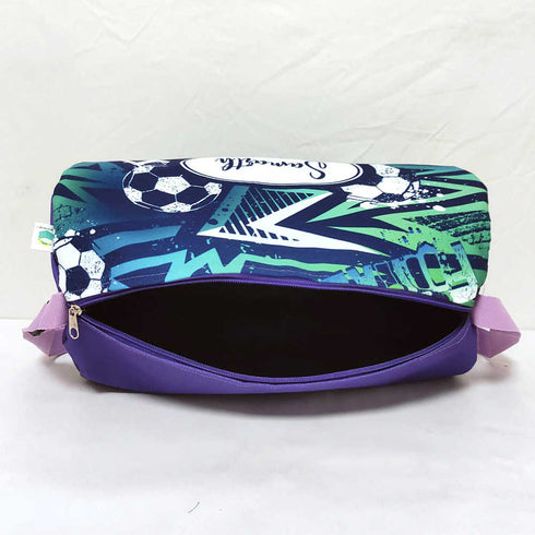 Personalised Football Printed Kids Sling Duffle Bag