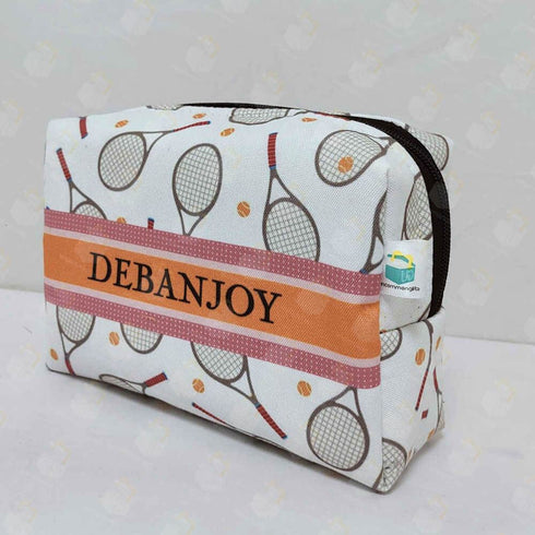 Personalised Rackets Balls Printed Kids Box Pouch