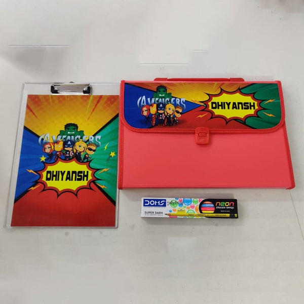 Personalised Unicorn Printed Kids Piano Folder Gift Combo