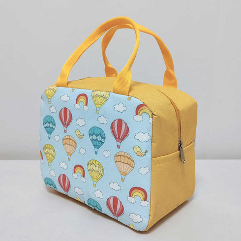 Personalised Air Balloon Printed Kids Lunch Bag With Handle
