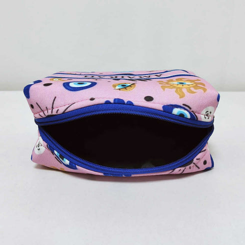 Personalised Evil Eye Printed Neck Pillow & Box Pouch Combo Gift Set