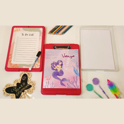 Personalized Kids Examboard & Clipboard Organizer