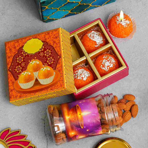 Copper Glass Diwali Gift Combo