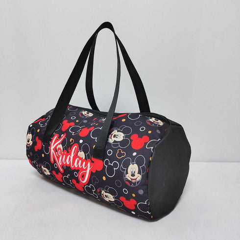 Personalised Cartoon Face Printed Kids Swimming Duffle Bag