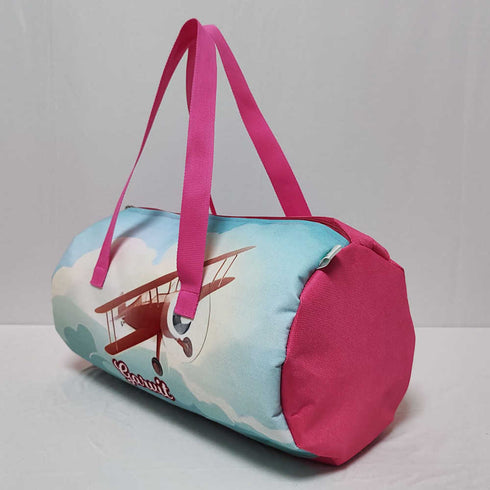 Personalised Airplane Printed Kids Swimming Duffle Bag