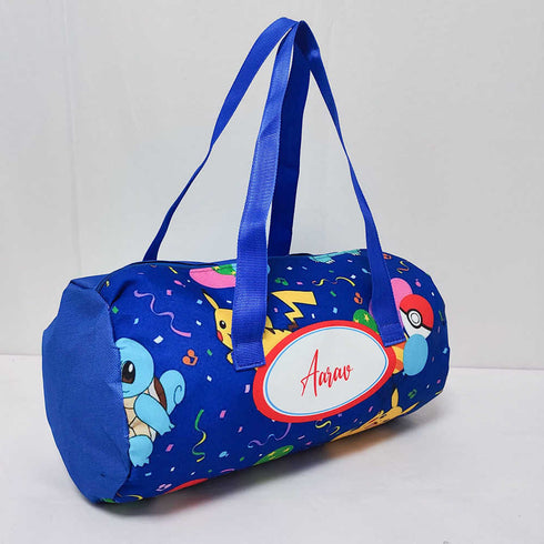 Personalised Cat Printed Kids Swimming Duffle Bag