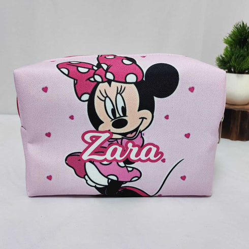 Personalised Cartoon Kids Large Duffle Bag & Box Pouch Combo Gift Set