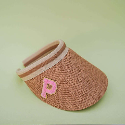 Personalised Visor Hat with Patch or Initial