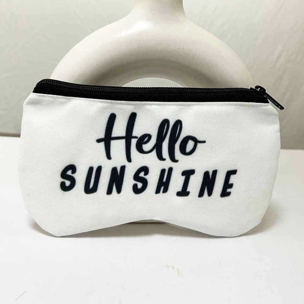 White Printed Personalised Pouch