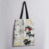 White Flower & Bee Printed Tote Bag