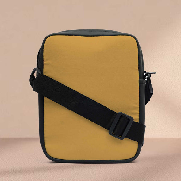 Yellow Print Men Sling Bag - Uncommongifts.in