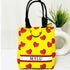 Personalised Yellow Printed Lunch Bag With Handle