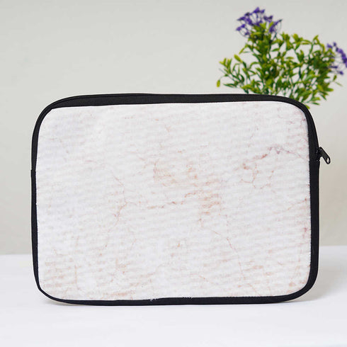 Yellow Marble Printed Laptop Sleeve/Cover 13 inch