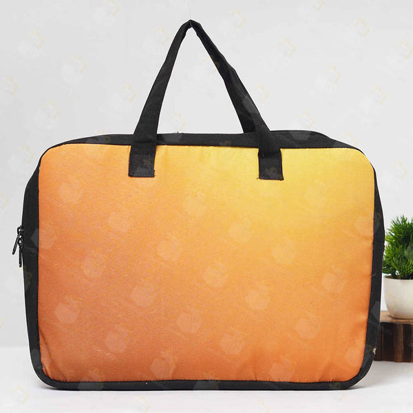 Yellow Printed Canvas Laptop Bag - 15.6 inch