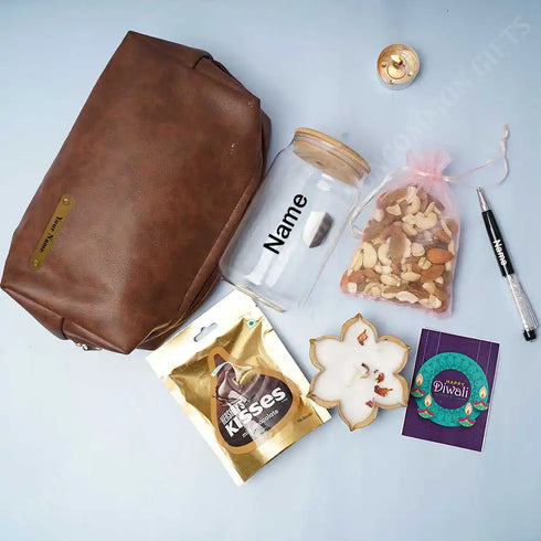 Jute Bag Diwali Combo Gift Set