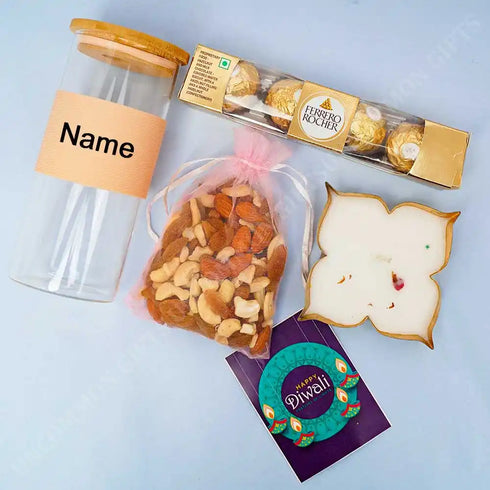 Grip Glass Tumbler Diwali Gift Combo