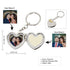 Personalised Heart Photo Frame Keychain for Valentine's
