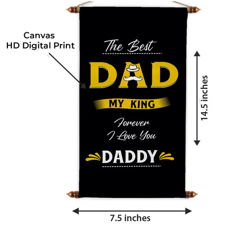 The Best Dad Father's Day Personalised Printed Scroll