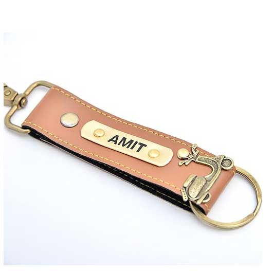 leather keychain