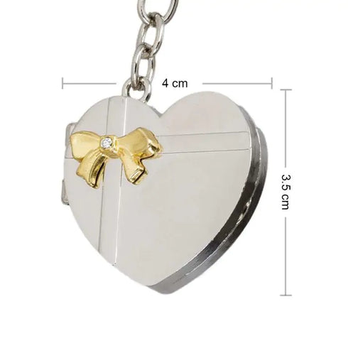 Personalised Heart Photo Frame Keychain for Valentine's