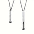 Silver Plated Personalized 3D Bar Pendant - Unisex