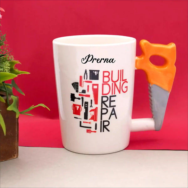 Personalised 3D Saw Tool Handle Mug