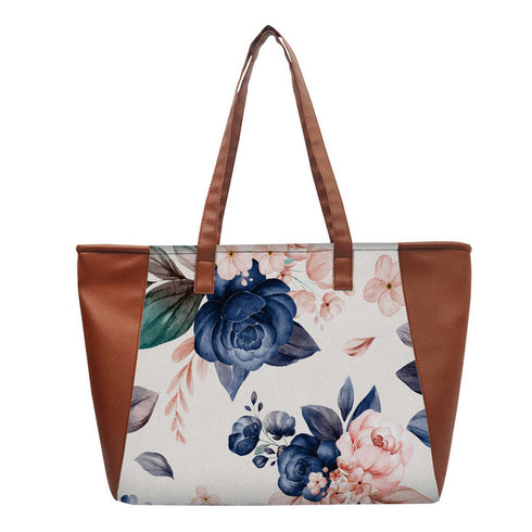 Floral Printed Shopper Shoulder Bag - Uncommongifts.in