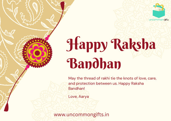 Rakhi Personalised Greeting Card