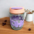 Personalised Hoho Printed Glass Tumbler with Lid and Straw - 450ml
