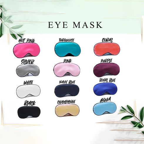 Personalized Satin Printed Eye Mask