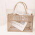 Personalised Pearl Bride Initials Jute Bag